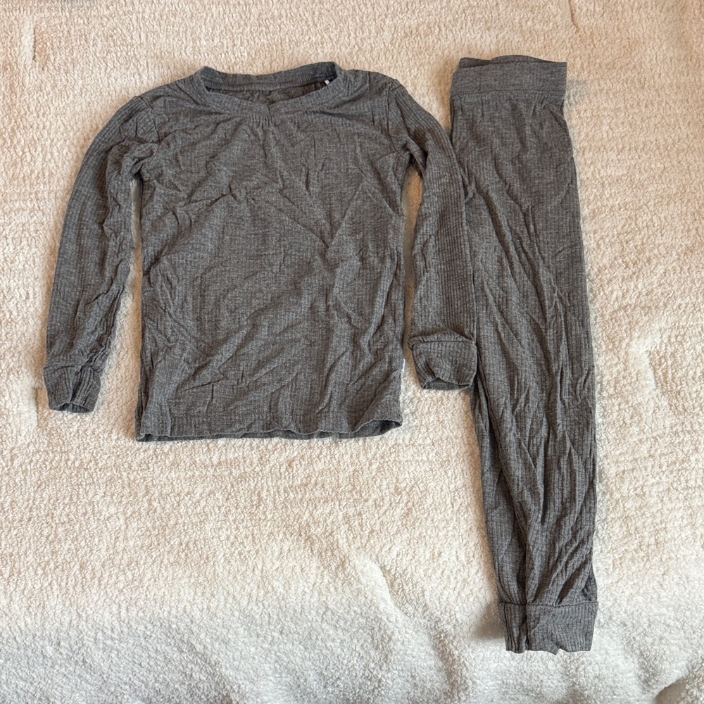 Little Sleepies Charcoal Pajama Set